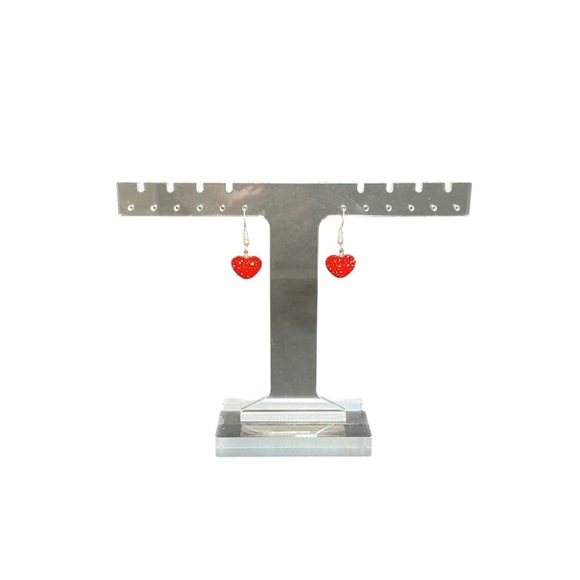 Red Heart Earrings - Picture 4 of 9